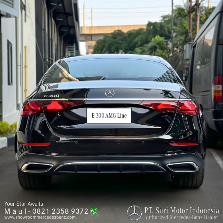 Mercedes E300 AMG Line Indonesia Black 3